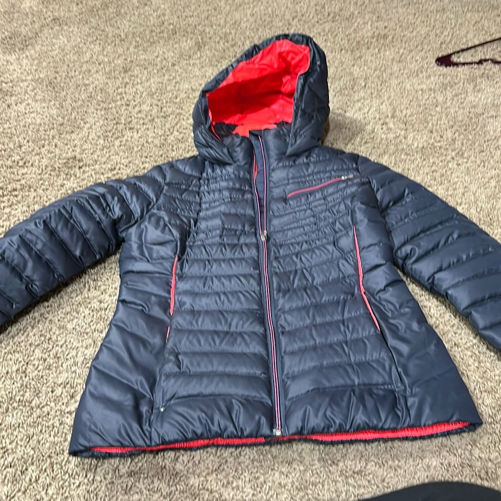 Spyder jacket, women’s, size medium. Navy and hot pink